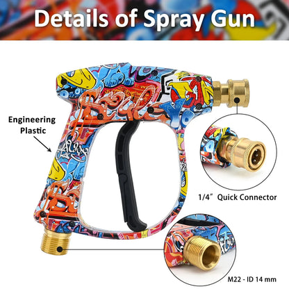 Ultimate Pressure Washer Foam Gun Kit | 5 Nozzles + 1L Foam Cannon | Fits Karcher & More
