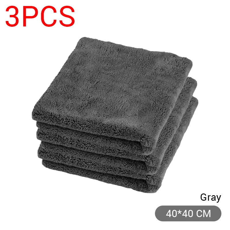 Premium 40x40cm Microfiber Towels | Ultra-Plush Dual-Sided Car Detailing Cloths