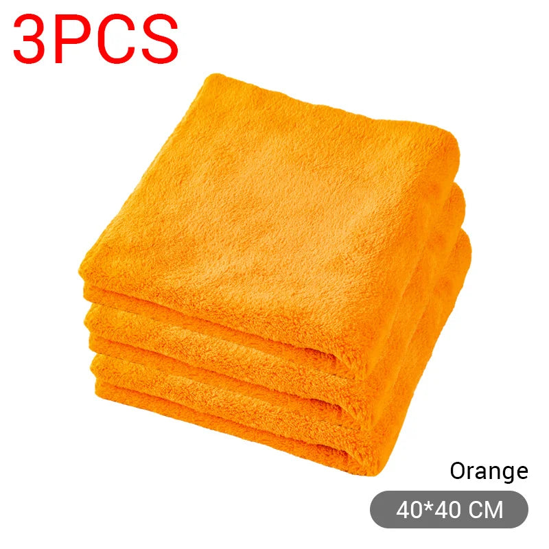 Premium 40x40cm Microfiber Towels | Ultra-Plush Dual-Sided Car Detailing Cloths