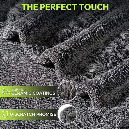 Extra Large 1400GSM Microfiber Car Drying Towel – Ultra Absorbent Detailing Towel for Cars, SUVs & Trucks