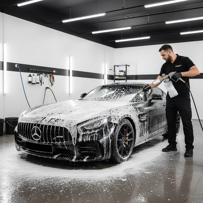 Detailer using foam cannon